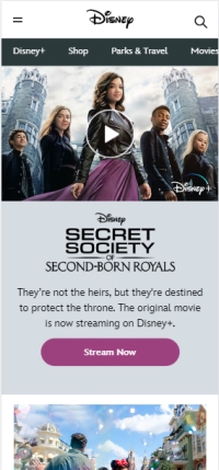 Disney website